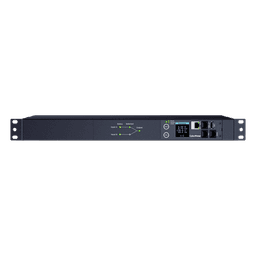 PDU ATS (Fuente Redundante Auto-transferible) Monitoreable, Para Distribución de Energía, 2 Entradas 120 Vca NEMA5-15P, Con 10 Salidas NEMA 5-15R, Horizontal 19in, 1UR 