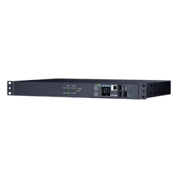 PDU ATS (Fuente Redundante Auto-transferible) Monitoreable, Para Distribución de Energía, 2 Entradas 120 Vca NEMA5-15P, Con 10 Salidas NEMA 5-15R, Horizontal 19in, 1UR 
