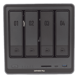 NAS UGREEN NASync DXP4800 Plus / Procesador Intel Pentium Gold 8505 5 Núcleos / 4 Bahías SATA + 2 M.2 NVMe PCIe 4.0 / 8GB DDR5 Expandible a 64GB / 10GbE + 2.5GbE / USB 3.2 Gen 2 Tipo C / HDMI 4K / Sistema Almacenamiento Conectado Red