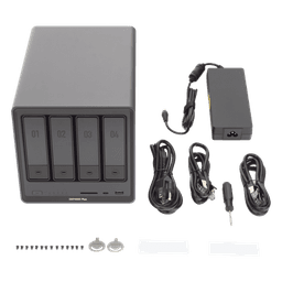 NAS UGREEN NASync DXP4800 Plus / Procesador Intel Pentium Gold 8505 5 Núcleos / 4 Bahías SATA + 2 M.2 NVMe PCIe 4.0 / 8GB DDR5 Expandible a 64GB / 10GbE + 2.5GbE / USB 3.2 Gen 2 Tipo C / HDMI 4K / Sistema Almacenamiento Conectado Red