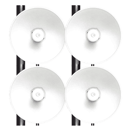 Kit de 4 radios FORCE4625 de alto Desempeño / Wi-Fi 6E / Hasta 1 Gbps / 5925 - 7125 MHz / Antena Integrada 25 dBi