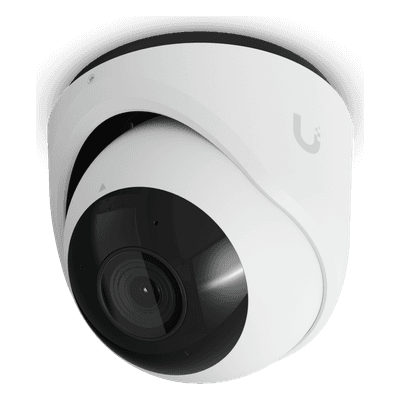 Cámara de Seguridad Turret Color Blanco / Alimentación PoE/ Resistente a Manipulaciones IK04/ Sensor de Imagen 1/1.8" 8MP/ Ajuste Manual 3 Ejes