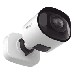 Cámara Bullet Mini Panorámica 180° AI / 4K UHD / Super WDR 120dB / Micrófono Integrado / IP67-IK10 / PoE / 1TB / Analítica IA 8 Modos