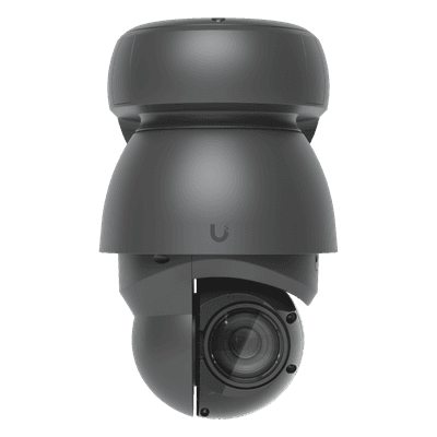 Cámara UniFi Protect PTZ AI Industrial Color Negro, 4K (8MPX), Zoom Óptico 22x, Visión Nocturna IR 100 m, Reconocimiento Facial y Placas, Protección IP66, Movimiento 360°, PoE++