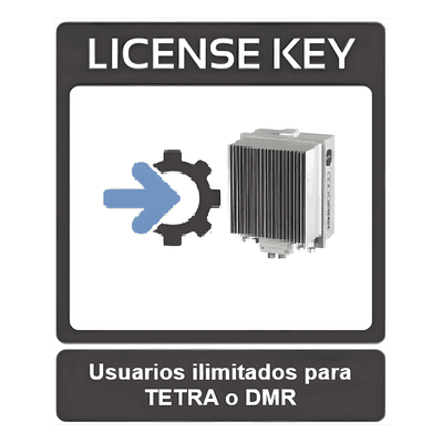 Licencia para sistemas DAMM de usuarios ilimitados para protocolo TETRA o DMR