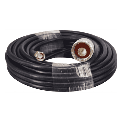 Cable Coaxial 15 Metros / Baja Pérdida / Diámetro 5 mm / Impedancia 50 Ω / Apantallamiento >90dB / Operación 5-3000 MHz / Conectores N y SMA Macho / Compatible NX9775 NX9776 NX9783