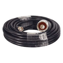 Cable Coaxial 15 Metros / Baja Pérdida / Diámetro 5 mm / Impedancia 50 Ω / Apantallamiento >90dB / Operación 5-3000 MHz / Conectores N y SMA Macho / Compatible NX9775 NX9776 NX9783