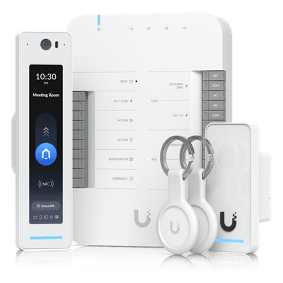 Kit de Control de Acceso G3 para 1 Puerta, Incluye Door Hub, G3 Reader Pro y Lector de Salida, Compatible con Touch Pass, Incluye 2 Keyfobs