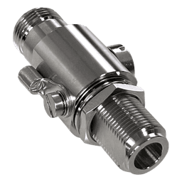 Protector Contra Descargas Eléctricas / Rango de Frecuencia de DC a 5.8 GHz / Impedancia 50Ω / Protección Bidireccional / Tubo de Descarga de Gas 90V Reemplazable / Conectores N hembra