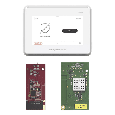 Panel de alarma todo-en-uno con pantalla táctil de 7 pulgadas y módulo de toma de control para sensores 5800, 2GIG, DSC, ITI/Qolsys y Bosch