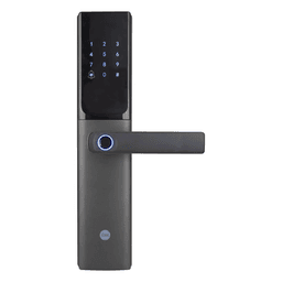 Cerradura Digital JULIUS / Sensor de Huella con Inteligencia Artificial / Registro de 100 Huellas y 100 Códigos / Bloqueo Automático / Modo Niños / IP54 / Incluye 2 Llaves de Alta Seguridad y 4 Tarjetas MIFARE