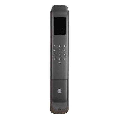 Cerradura Digital Cornelius / Reconocimiento Facial 3D / Sensor de Huella con IA / Capacidad de 100 Huellas, 20 Face ID, 100 Tarjetas MIFARE / Doble Verificación / Bloqueo Automático / Modo Niños / IP54 / Aleación de Aluminio