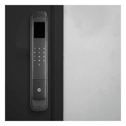 Cerradura Digital Cornelius / Reconocimiento Facial 3D / Sensor de Huella con IA / Capacidad de 100 Huellas, 20 Face ID, 100 Tarjetas MIFARE / Doble Verificación / Bloqueo Automático / Modo Niños / IP54 / Aleación de Aluminio