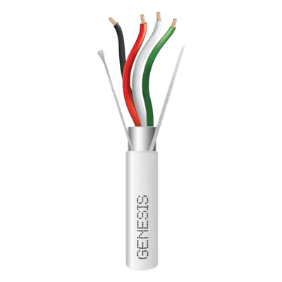 Bobina de Cable / 4x18 AWG / Blindado con Drenaje / Plenum CMP CL3P FPLP FT6 / 305 m (1000 ft) / Natural