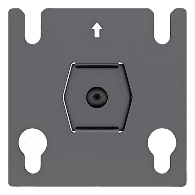 Accesorio - Placa Adaptadora para Panel LED 20 x 20.5 mm | Dimensiones 64 x 64 x 2 mm | Diámetro de Orificio Ø10.3 mm | Separación de Orificios 40 mm. 
