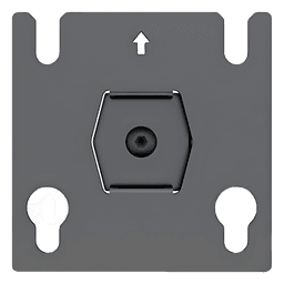 Accesorio - Placa Adaptadora para Panel LED 20 x 20.5 mm | Dimensiones 64 x 64 x 2 mm | Diámetro de Orificio Ø10.3 mm | Separación de Orificios 40 mm. 