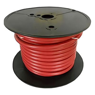 Cable para Batería Marina Cobra 6 AWG / 100 Pies / Cubierta PVC Retardante de Llama Roja / Cobre Estañado Clase K / 600V / Temperatura 105°C Seco y 75°C Húmedo / Cumple UL 1426, UL Listed BC-5W2 y ABYC