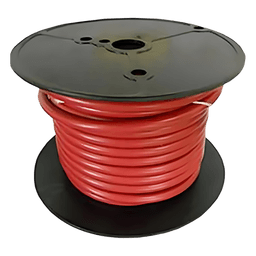 Cable para Batería Marina Cobra 6 AWG / 100 Pies / Cubierta PVC Retardante de Llama Roja / Cobre Estañado Clase K / 600V / Temperatura 105°C Seco y 75°C Húmedo / Cumple UL 1426, UL Listed BC-5W2 y ABYC