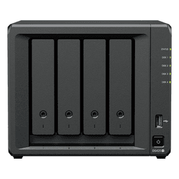 NAS 4 Bahías / Intel Celeron J4125 2.7 GHz / 2 GB DDR4 Expandible / 2.5GbE + 1GbE / 2 Ranuras M.2 NVMe / Hasta 80 TB