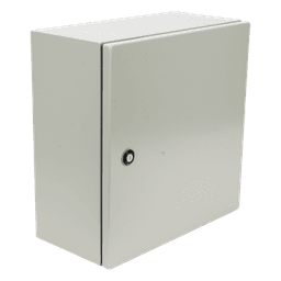 Gabinete de Acero para Intemperie / IP66 NEMA 4 / IK10 / 400 x 400 x 200 mm / Placa Trasera / Cierre con Llave