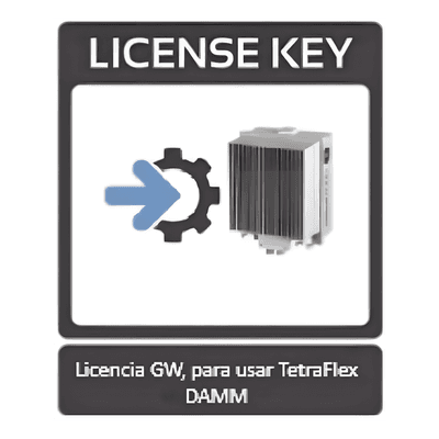 Licencia GW, para usar TetraFlex en estación base BS422 de DAMM