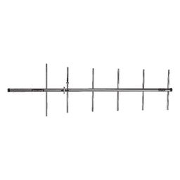 Antena Yagi Direccional para Base, 150-174 MHz, 10.2 dB de ganancia, 6 elementos, 250 Watt.