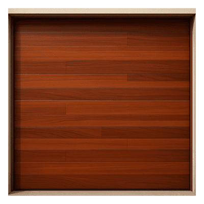 Puerta de Garage / Estilo Americano / Acabado Laminado PREMIUM / Madera Clara / 12x9 Pies (3.7x2.7 m)
