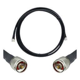 Jumper Coaxial de 50 Ohm con Cable Wilson-400 | Conector N Macho en los Extremos | 9.14 Metros (30 Pies) de Longitud.