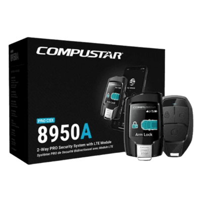(MONITOREO en APP) Kit de Alarma Vehicular Profesional de 2 vías y control LCD con modulo CM2500 Incluye  GPS X1-MAX LTE