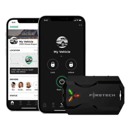 (MONITOREO en APP) Kit de Alarma Vehicular Profesional de 2 vías y control LCD con modulo CM2500 Incluye  GPS X1-MAX LTE