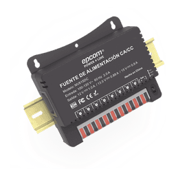 Fuente de Poder / 8 Canales / 12/13.5/15 Vcc Ajustables / 8 A / 96 W / Montaje en Pared