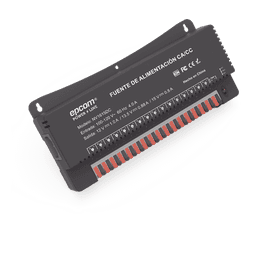 Fuente de Poder para 16 Cámaras / Salida Ajustable 12/13.5/15 Vcc / 16 A / 200 W / Montaje en Pared / Operación -20°C a 70°C