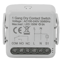 Módulo Switch Relé / Contacto Seco / 100-240V CA / 5A / 150W LED / ZigBee
