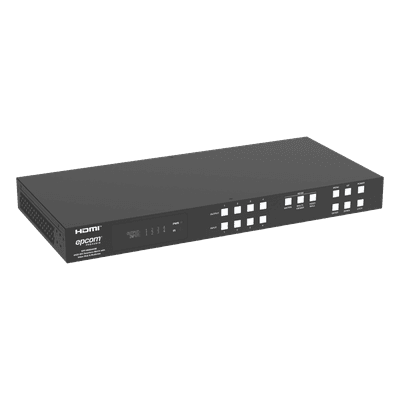 Switch Matrix HDMI / 4x4 / 18 Gbps / 4K@60Hz / HDCP 2.2 / TCP-IP y RS-232 / Audio LPCM y Dolby True HD / Conectores Phoenix