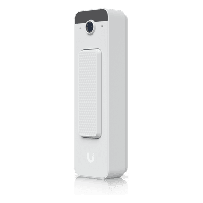 UVC Doorbell Lite – Videoportero Compacto 5 MP PoE con Visión Nocturna IR, Audio Bidireccional y Diseño Resistente al Clima, Color Blanco