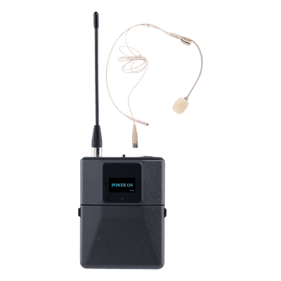 Headset Microfono Digital Inalámbrico EP-59S / Banda U 540-690 MHz / Tecnología Digital pi/4-DQPSK / Transmisión Estable Antinterferencias / Autonomía 10 Horas / Display OLED / Potencia Ajustable hasta 10 dBm