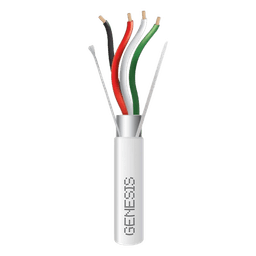 Cable para Alarma / 305 m (1000 ft) / 4x18 AWG / Blindado / Riser / Blanco