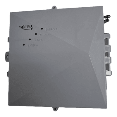 Energizador para Cerco Eléctrico AF-CR / 10,000 Volts / 10,000 Metros Lineales / Alimentación AC 127-220V o Solar / Control Remoto RF 433 MHz / Sistema de Alarma Integrado / Salida Auxiliar 12Vdc 1.5A / Respaldo con Batería Interna 4A