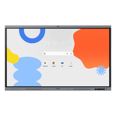 Pantalla Interactiva WAFX-P Series / 86" 4K UHD 3840x2160 / Android 15 EDLA Certified / Octa-core CPU / 48MP Camera / 8-Mic Array 10m / Dual 20W Speakers + Woofer / 50-Point IR Touch / Wi-Fi 6 / Bluetooth 5.0 / OPS Slot