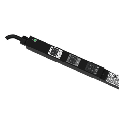PDU G6 Monitoreable y Switchable (MS) para Distribución de Energía, Enchufe de Entrada IEC 60309 3P+N+E 6h 30A/32A, Con 24 Salidas C13/C15 y 24 C13/C15/C19/C21, de Instalación Vertical, 240 Vca, 32 Amp