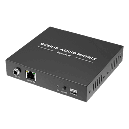 Extensor de Audio sobre IP | PCM 2.0 | 120 m | Matriz Flexible 1 a 1 / 1 a N / N a N | Interfaces Profesionales | Protección ESD | Solo Receptor