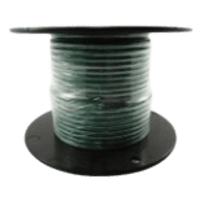 Cable Marino Primario Color Verde Calibre 10 AWG / 100 Pies Rollo / Retardante de Llama PVC Verde / Cobre Estañado Clase K / 600V 105°C / Cumple UL 1015-1028-1230-1231 / Grado Marino