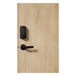 Cerradura Inteligente con Huella Digital LNDU HK01W / WiFi Integrado / Compatible Apple HomeKit / Teclado Táctil / 8 Baterías AA / Escaneo iPhone-Apple Watch-Fob / Bloqueo Manual y Automático / Exterior IP54