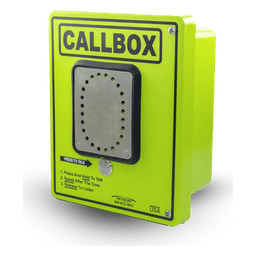 Callbox HD Series / Intercomunicador Bidireccional / 800mW-2W Potencia Transmisión / Audio Ajustable / Enclosure Fibra de Vidrio / Vandal-Resistente / IP65 / Mensajes de Voz Grabables / Control de Acceso por Relay / Sensor Input