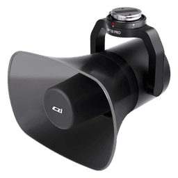 Altavoz de Largo Alcance para Drones, 130 dB de Presión Sonora, Alcance 700 m, Luz de Advertencia Multicolor, Compatible con DJI Matrice M300/M350/M400, Transmisión en Vivo, Reproducción Grabada