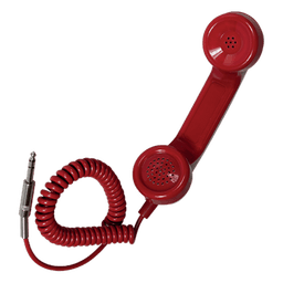 Auricular para el teléfono de emergencia. Con conector jack 6,3 mm.