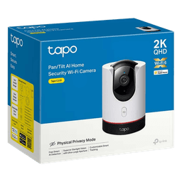 Cámara IP Pan/Tilt / 2K QHD 2688 × 1520 px / Wi-Fi 6 / Visión Starlight F1.6 / Detección IA Personas-Mascotas-Vehículos / Audio Bidireccional / Privacidad Física / microSD 512 GB
