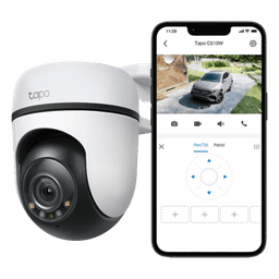 Cámara de Seguridad PTZ Exterior Wi-Fi / 2K 3 Megapixel (2304×1296) / 360° Panorámica Horizontal + 130° Vertical / Seguimiento Inteligente de Movimiento / Visión Nocturna a Color / IP65 / Compatible Alexa y Google Home