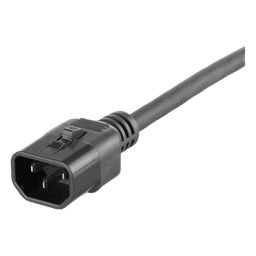 Cable de Alimentación Eléctrica Con Bloqueo Doble de Seguridad, de IEC C14 a IEC C13, 6 ft. de Largo, Color Negro, Paquete de 10 Piezas