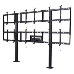 Soporte Modular para Video Wall Pedestal / Configuración 3x2 / Para Pantallas 46" a 55" / Hasta 5" de Profundidad (127 mm) / Ajuste Sin Herramientas / 8 Puntos de Alineación / Estructura de Aluminio / Compatibilidad VESA 200x2